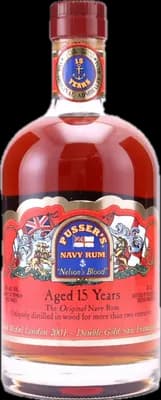 Bouteille de spiritueux : Nelson's Blood Aged 15 Years de la marque Pusser's
