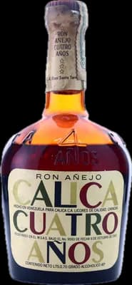 Bouteille de spiritueux : Calica Cuatro Años de la marque Santa Teresa