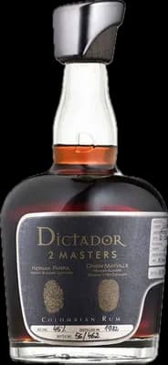 Bouteille de spiritueux : 2 Masters Barton Rye Bourbon Cask de la marque Dictador