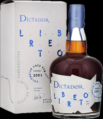 Bouteille de spiritueux : Libreto American Oak Cask 2001 de la marque Dictador