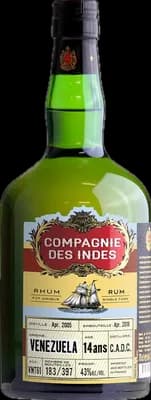 Bouteille de spiritueux : Venezuela 14 ans de la marque Compagnie des Indes