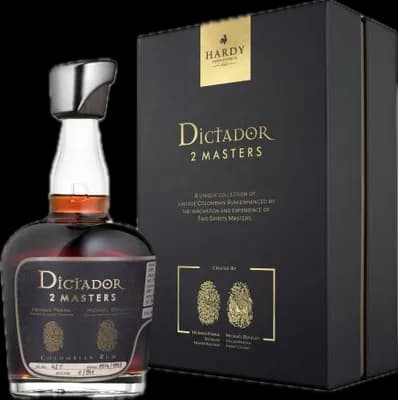 Bouteille de spiritueux : 2 Masters Hardy 1974/77 de la marque Dictador