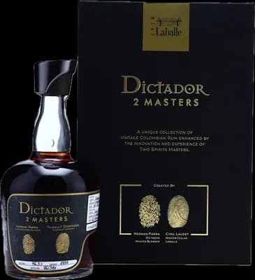 Bouteille de spiritueux : 2 Masters Despagne 1977 de la marque Dictador