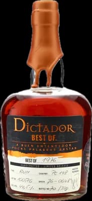Bouteille de spiritueux : Best Of 1976 44,5% de la marque Dictador