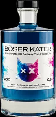 Bouteille de spiritueux : Handcrafted & Natural Two Faced Gin de la marque Böser Kater