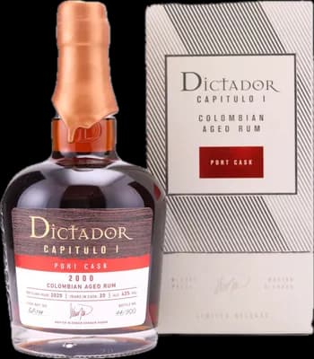 Bouteille de spiritueux : Capitulo 1 Sherry Cask 1996 de la marque Dictador