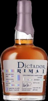 Bouteille de spiritueux : Rima I American Oak Cask 2003 de la marque Dictador