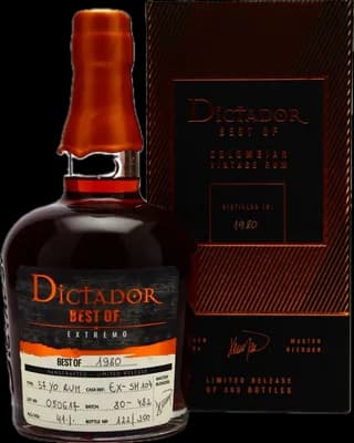 Bouteille de spiritueux : Best Of 1980 Extremo 37 Years 41% de la marque Dictador