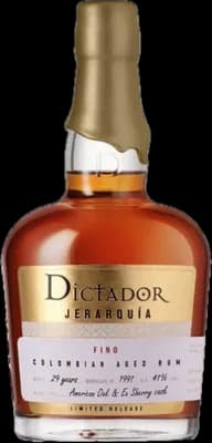 Bouteille de spiritueux : Jerarquia Fino 29 Years 1991 de la marque Dictador