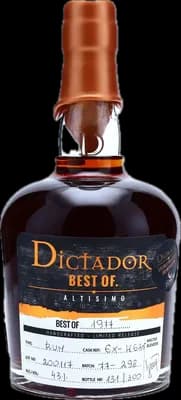 Bouteille de spiritueux : Best Of 1977 Altisimo 43% de la marque Dictador