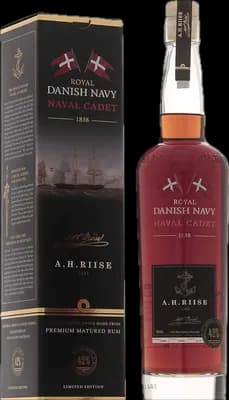 Bouteille de spiritueux : Royal Danish Navy Naval Cadet de la marque A.H. Riise