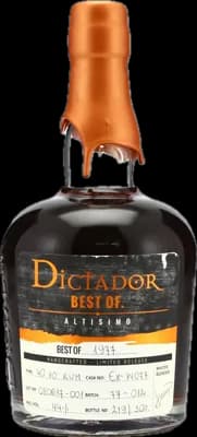 Bouteille de spiritueux : Best Of 1977 Altisimo 44% 40 Years de la marque Dictador