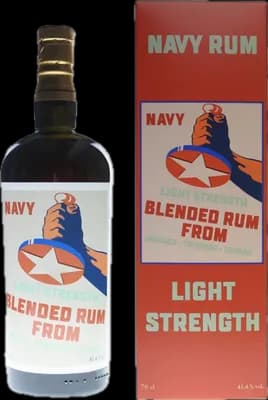 Bouteille de spiritueux : Navy Rum Light Strength de la marque Corman Collins