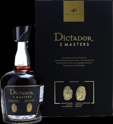 Bouteille de spiritueux : 2 Masters Despagne 1979 de la marque Dictador