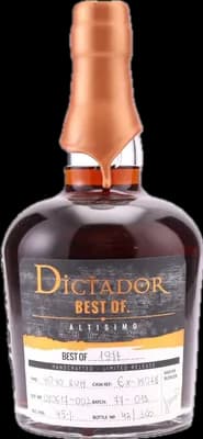 Bouteille de spiritueux : Best Of 1977 Altisimo 45% 40 Years de la marque Dictador
