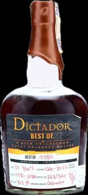 Bouteille de spiritueux : Best Of 1980 42,3% 35 Years de la marque Dictador