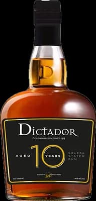 Bouteille de spiritueux : 10 Years Solera de la marque Dictador