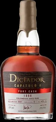 Bouteille de spiritueux : Capitulo 1 Port Cask 1998 de la marque Dictador