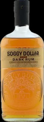 Bouteille de spiritueux : Old Dark Rum de la marque Soggy Dollar