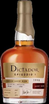 Bouteille de spiritueux : Episodio Sherry 1998 de la marque Dictador