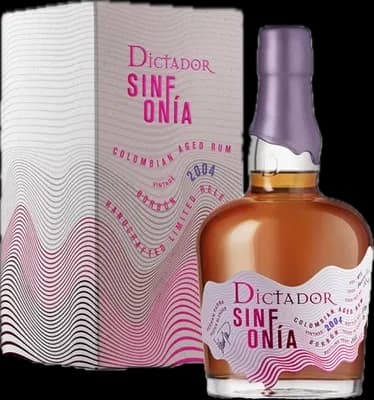 Bouteille de spiritueux : Sinfonia Borbon 2004 41% de la marque Dictador